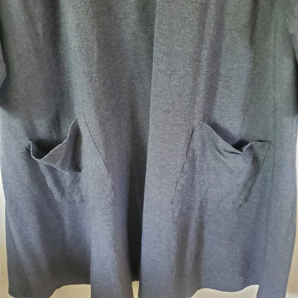Womens Oversized Tunic 1X Bamboo Organic Cotton Stretch‎ Pockets Layer Lagenlook